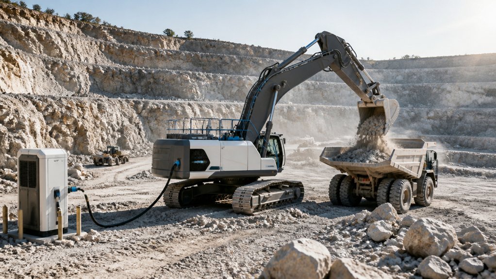 optimal battery powered excavator utilization